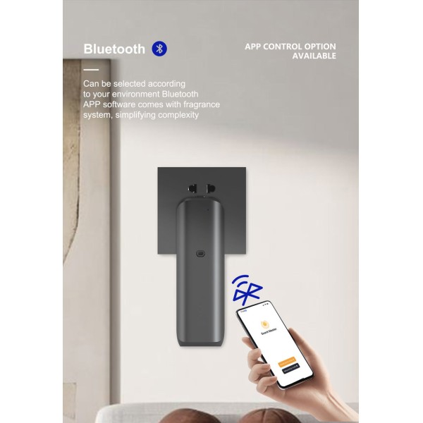 Intelligent Bluetooth App Controlled Aroma Diffuser with 100ml Oil Capacity and 300CBM Coverage Area