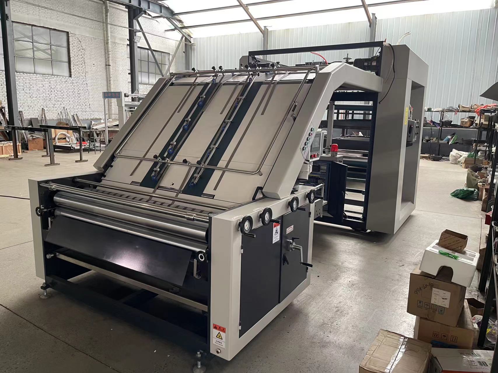 Electric Driven 3 Ply 5 Ply Flute Corrugated Paper Lamination Laminator for Packaging