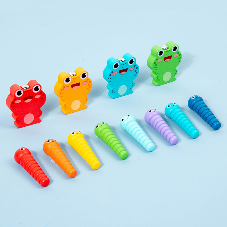 Unisex Hammering Frog Puzzle Toy Children's Early Education Building Blocks Included