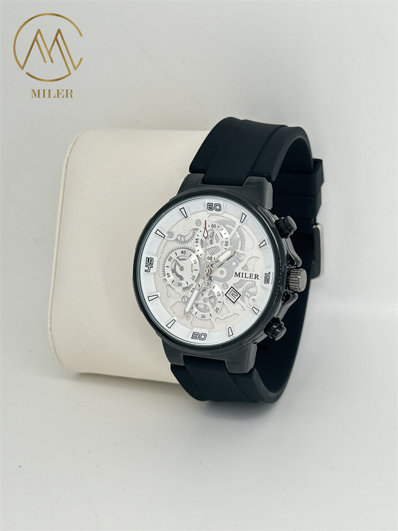 Power Source Battery Water Resistant Digital Watch with Black Dial