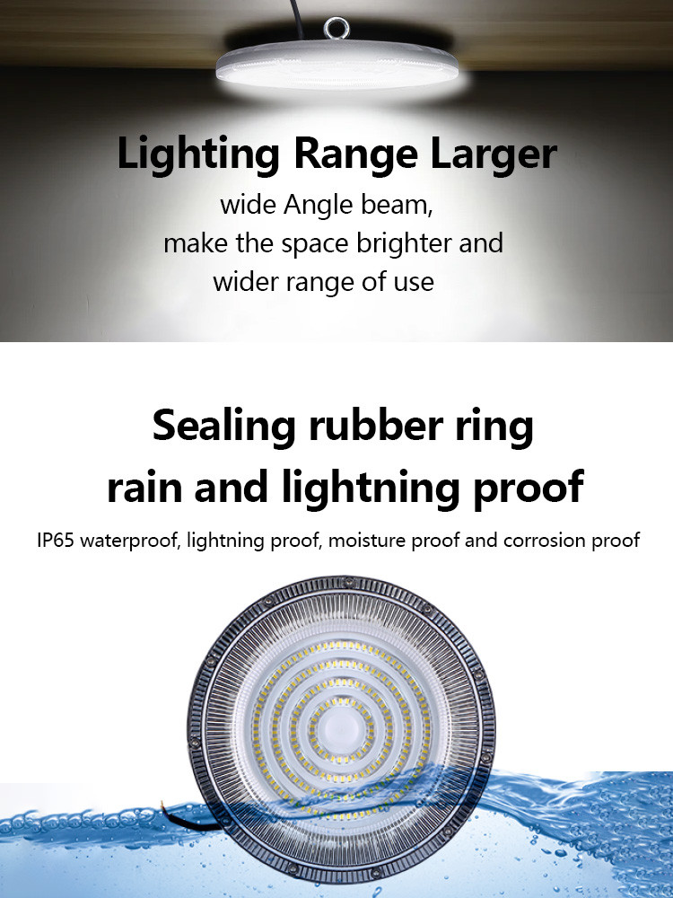 KCD High-Power 20000 Lumens Industrial High Lumen 50w 100w 120w 200w 300w UFO Badminton Court Light LED High Bay Light