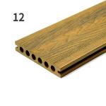 Patios 3D Composite Decking Commercial WPC Hollow Decking Profile