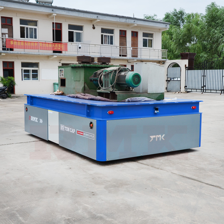 For Steel Plate Transport , 25 Tons Industrial Trackless Transfer Car CE Certificate