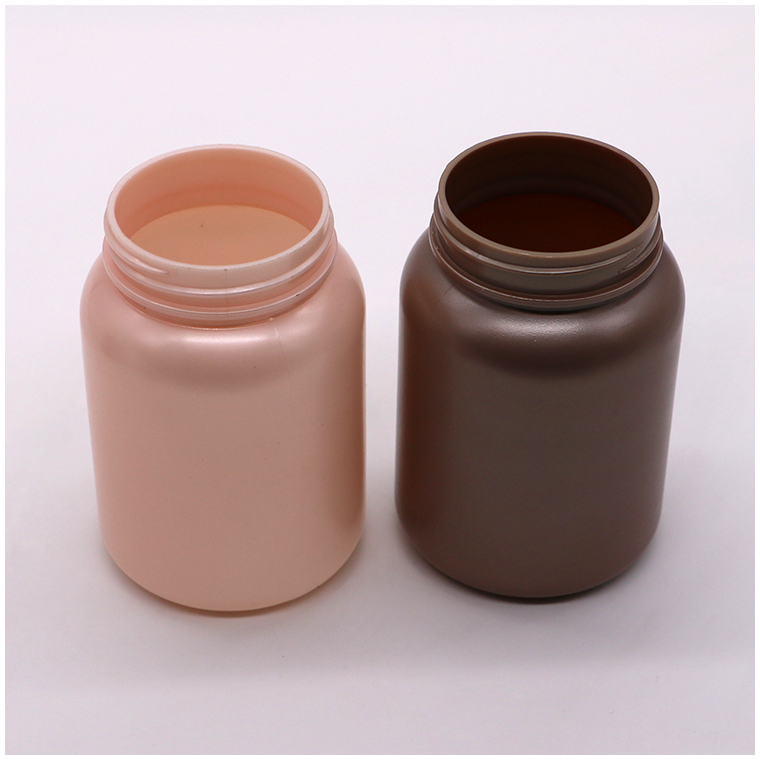 Medicine Storage Box for Solid Tablet Capsule Supplement Holder in 275mL PE Round Shape