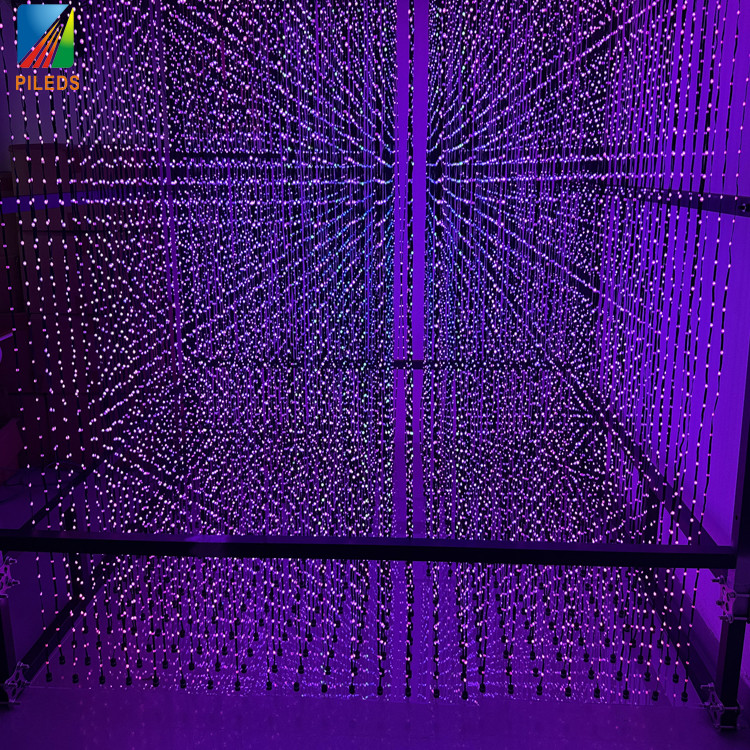 500*500MM LED Matrix Panels with RGB IC Color Magic 3D matrix Led Light for Commercial Venues Hotel Exhibition