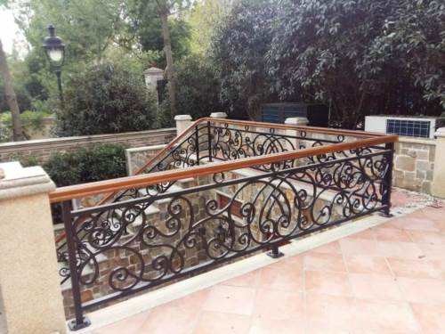 Interior Galvanized Wrought Iron Railing , Cast Iron Railing Home Depot