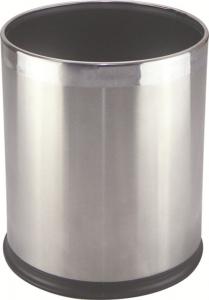 Stainless Steel Cover Guest Room Plastic Dustbin Waste Bins