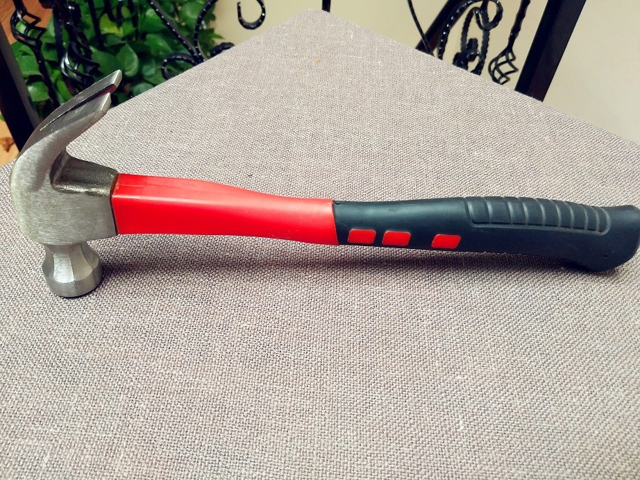 8OZ-24OZ Steel claw hammer(XL0038) with polishing surface, double colors rubber handle and good price