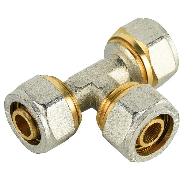 brass thread compression fittings Straight Nipple Male connector for pex al pex plumbing pipe fittings