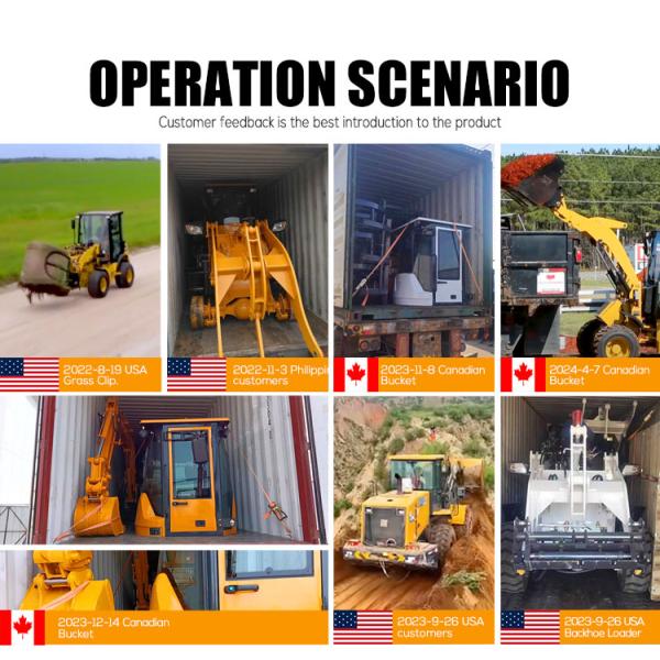 Chinese Compact Loader Small Micro Mini Wheel Loader Front End Loaders for Sale
