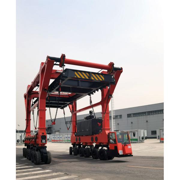 60T Straddle Carrier Container Handling Car Energy Storage Tanks Carrier Material Handling