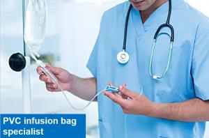 Quality Clear Empty Iv Bags 500ml PVC Infusion Bag Sterile Disposable for sale
