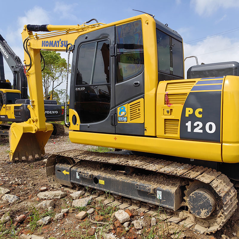 Used Komatsu PC120 Backfilling Excavators 12Ton Construction Heavy Machinery Digger