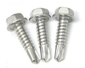 DIN7504K EPDM Bonded Self Drilling Screws , Roofing Self Sealing Sheet Metal Screws
