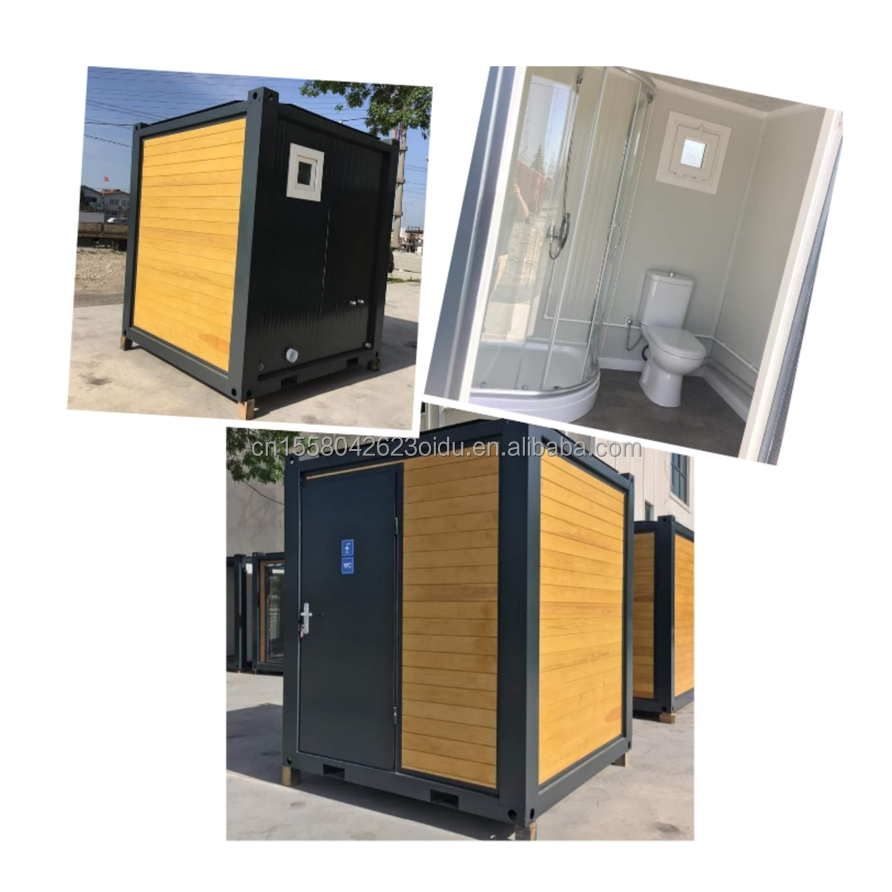 Flat Pack Container for Portable Outdoor Toilet Modified Shipping Container Style Made of Steel and Sandwich Panel