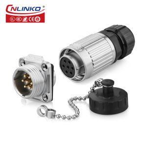Buy cheap CNLINKO 7 Pin IP68 Waterproof M20 Metal Wire Connector With 16-18AWG from wholesalers