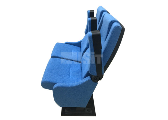 Cold Moulded High Resilient Foam Public Theater Seating Swing Back Function