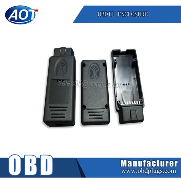 Sample Normal Plug Plastic OBD OBD2 Vehicle Enclosure with PA66 CF Material