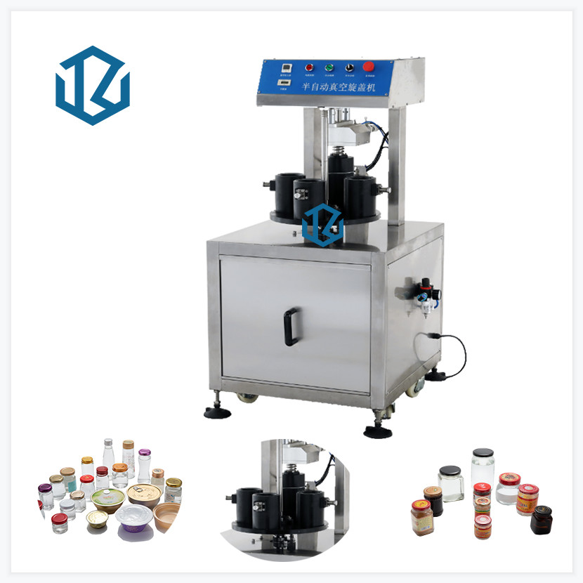 100w 200 Bottles/Hour Semi Auto Screw Linear Capping Machines