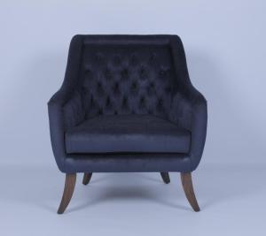Quality Outdoor Customized Modern Armchair Fabric Wood Frame Elegant Velvet for sale