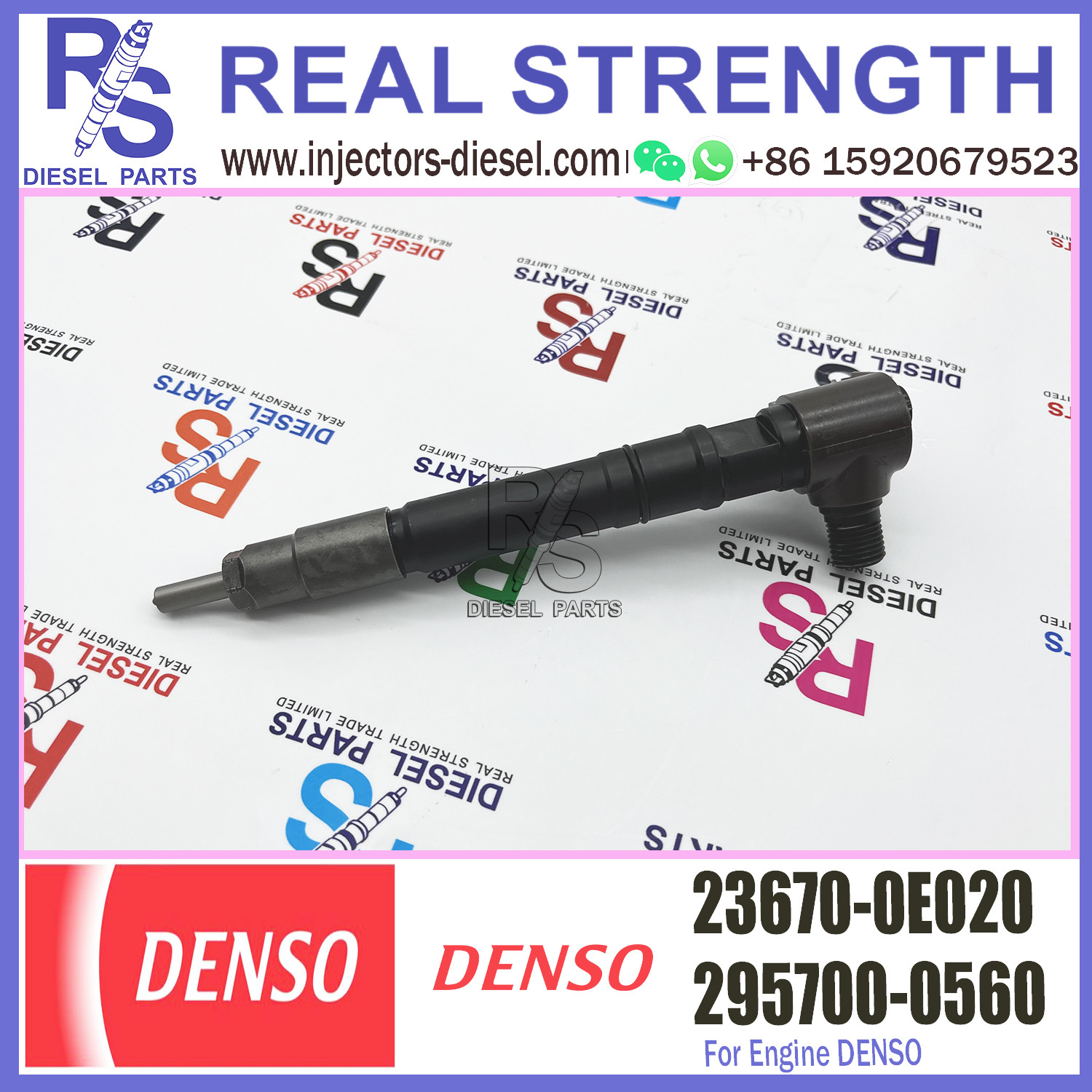 common rail injector 23670-0E020 23670-09430 diesel fuel injector 295700-0090 295700-0560 for TOYOTA 2GD-FTV