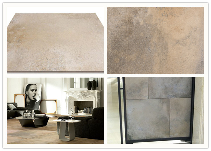 High Gloss Porcelain Cement Look Tile Matte Surface Treatments Acid Resistant