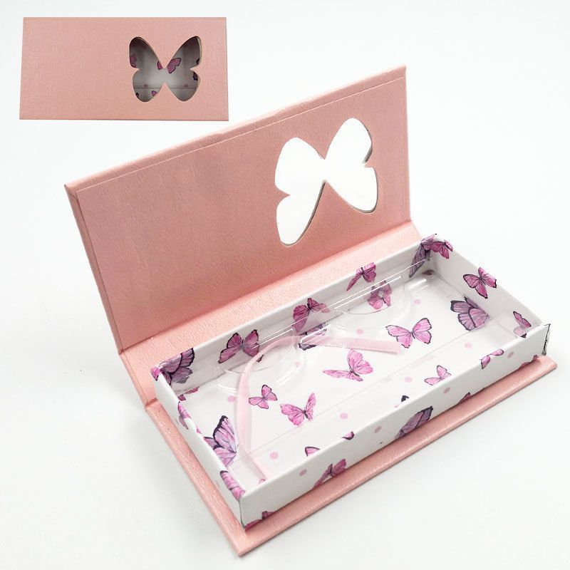 China Supplies OEM Wholesale High Quality Luxury Pink Paper Custom False Eyelashes Eyelash Lash False Nail Cardboard Magnet Packaging Packing Gift Cosmetic Box