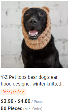 Y-Z Dog Clothing Accessories Handmade Dog Beanie with Pom Pom Crochet Knit Dog Hat Gift