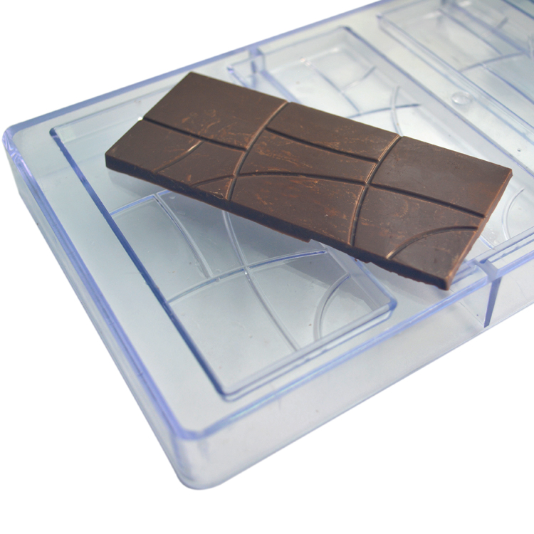 3D Kitchen Custom Chocolate Molds Square Shape Cake Chocolate Bar Silicone Mold