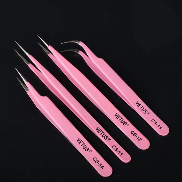 Colorful Makeup Eyelash Extension Tweezers Customized