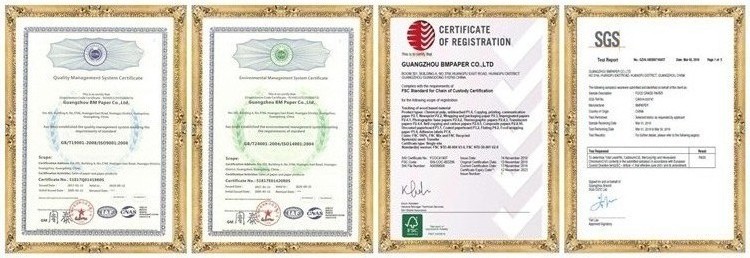 Waterproof Anti Oil Single PE Brown Kraft Paper 30 to 350gsm FDA FSC ISO SGS