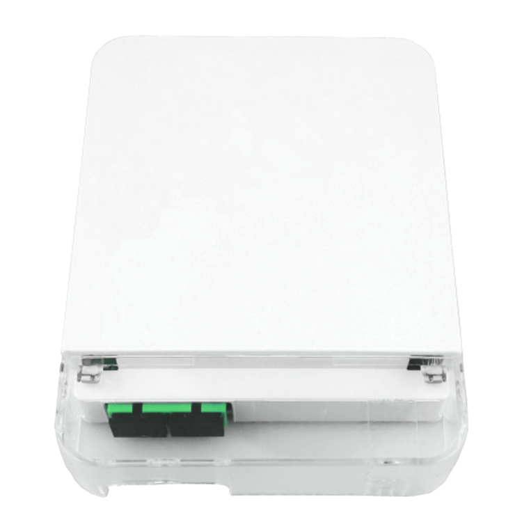 2 Cores SC APC Plastic Fiber Optic Face Plate Socket Panel for Indoor in FTTH Network