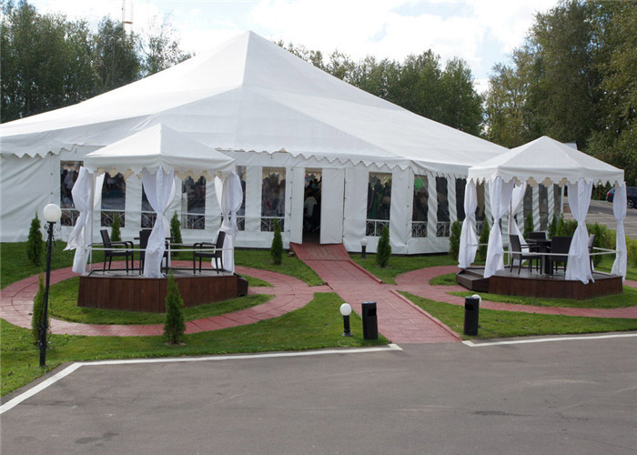 18m*35m Shelter Structure Fireproof Canvas Mixed Marquee Timeless Event Tent