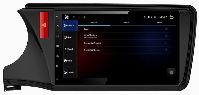 Ouchuangbo auto radio DVD player for Honda City 2015 with 3G wifi SWC Cortex A9 Quad core Android 4.4 System