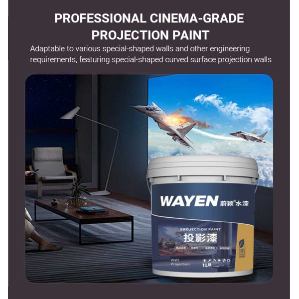 High Adhesion Projection Paint Eco Friendly Paint For Wall For Projector