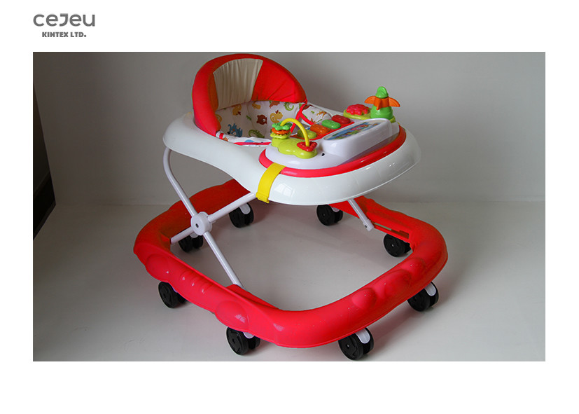 Plastic 20kg Round Walker Seat Fabric 8 Wheels 59*63*58cm