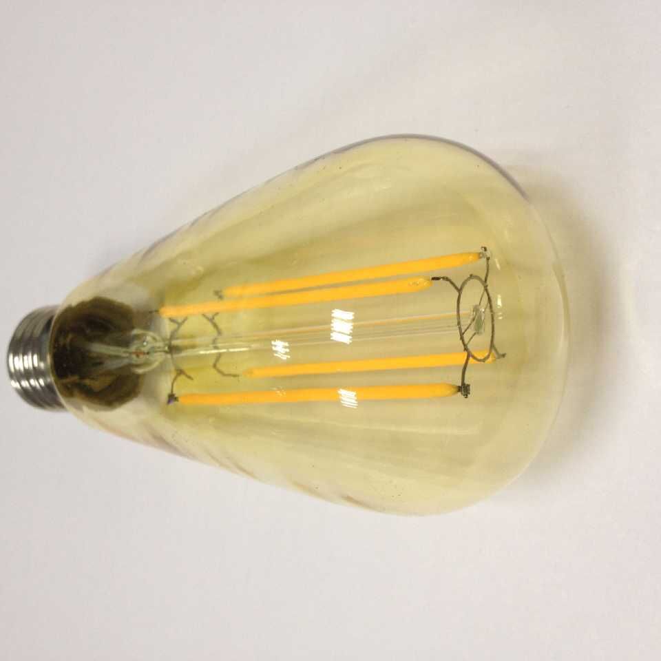 Venusop 6W ST18 amber bulbs filament LED type long filament