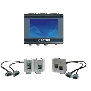 Industrial Thermal Inkjet Printer , Automatic Inkjet Batch Coding Machine With