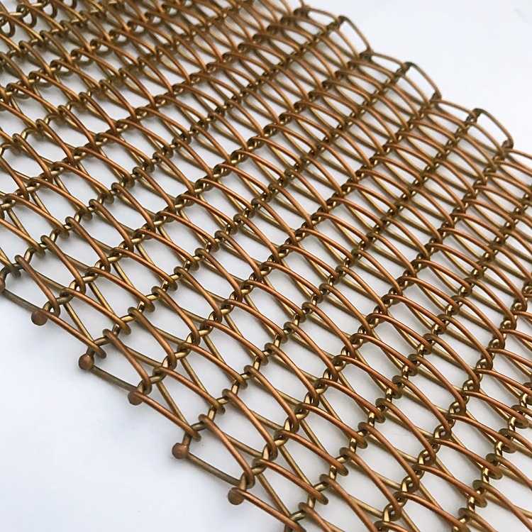 Versatile Metal Spiral Mesh Facade Decoration For Industrial