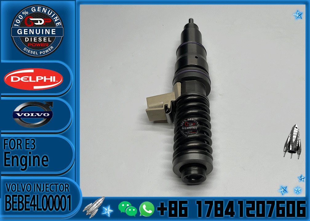 Diesel Fuel Injector BEBE4L00001 BEBE4L00002 BEBE4L01102 BEBE4L02001 BEBE4L00102 33800-84700 63229473 For VOL