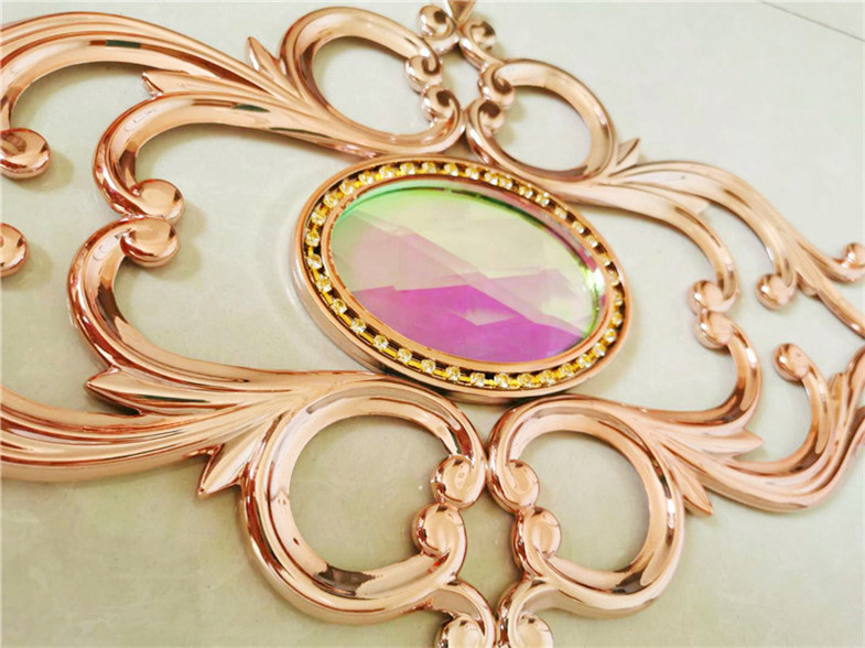 Golden pink double pane glass inserts flowers decorative double glazing glass and window