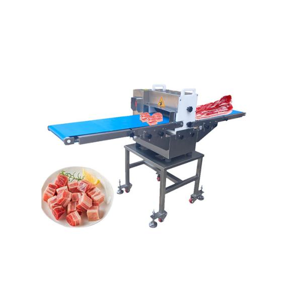 1.1KW Meat Processing Machine Conveyor Belt Type Fresh Chicken Meat Cutting Machine