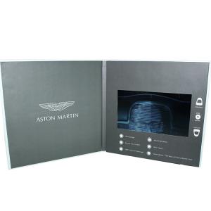 Quality Business Gift 5"IPS Screen Video Brochure ,Video Brochure Card ,Lcd Video brochure Card with 210x165mm UV brochure print for sale