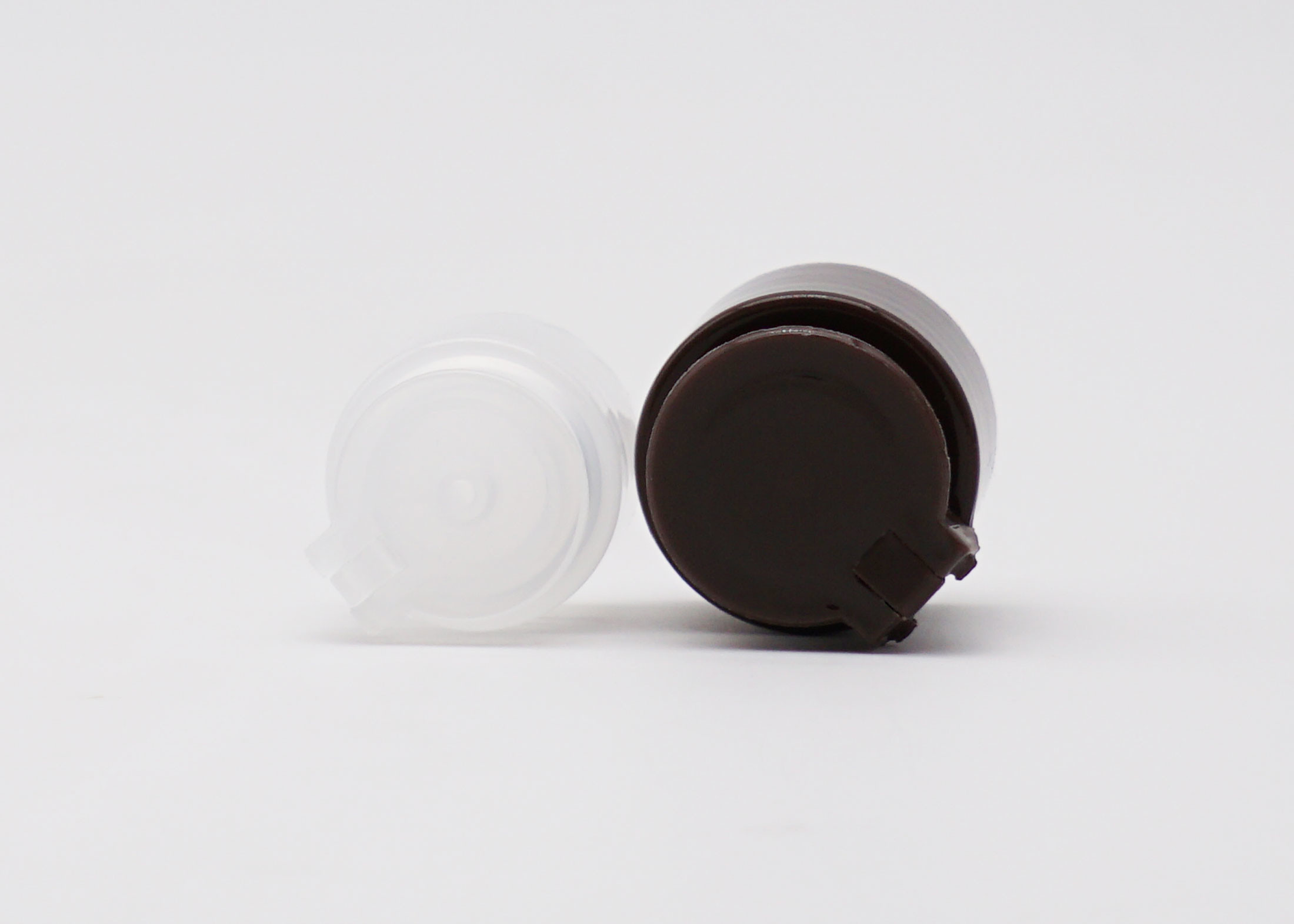 28mm Neck Cosmetics Plastic Screw Flip Top Cap Solid Packing