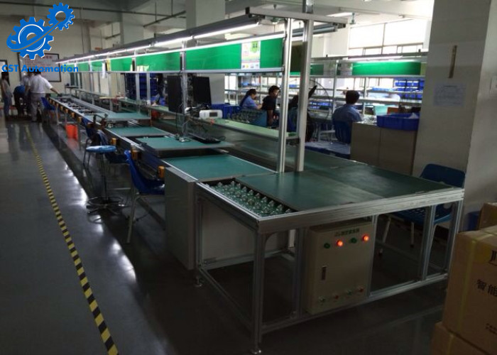 TV VCD SVCD DVD Electronics Assembly Line Automatic With Double Chain Conveyors