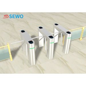 Fully Automatic Tripod Turnstile , Tripod Access Control System 45people/min