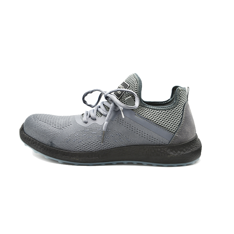 Euro 37-47 Campela Lining CE Work Shoes with Steel Toe Cap and Fly Knitting Fabric