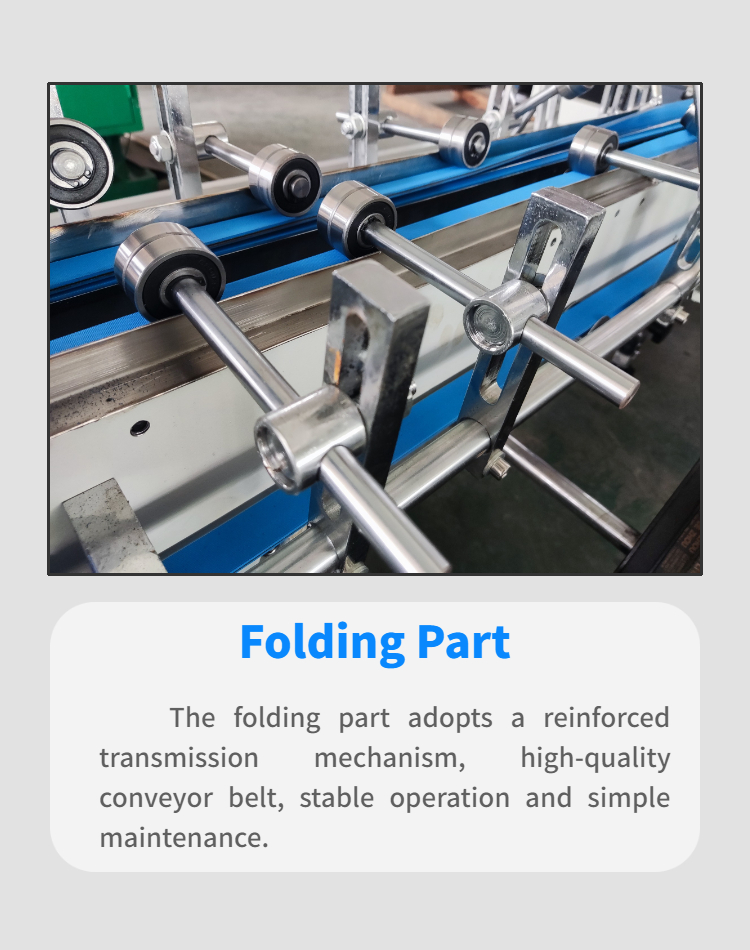 Video outgoing-inspection Provided Mini Box Folder Gluer Machine for Small Box Folding