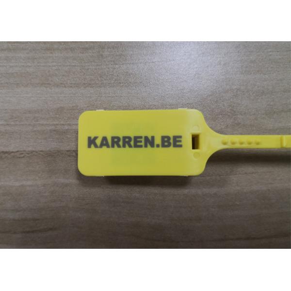 300mm Length Plastic Security Seals With 340 N Tensile Strength And Pull Tight Sealing
