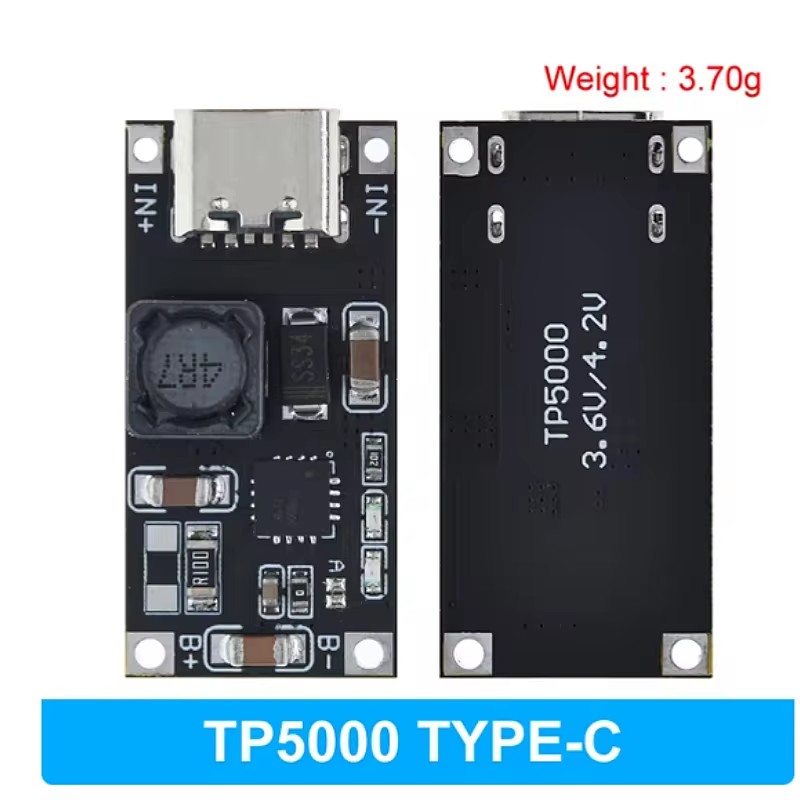 TP5100 TP5000 Charging Management Power Supply Module Board 18650 1A 2A 5V Compatible With 4.2V 8.4V 1S 2S Lithium Batteries